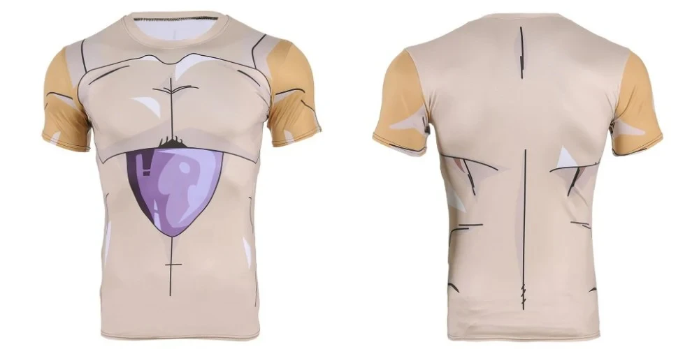 Dragon Ball Vegeta Saiyan Armor Kompressions-T-Shirt, Anime Cosplay Workout-T-Shirt für Männer, Frauen, Kinder, schnell trocknendes Fitness-Sport-Top – Detail 10