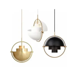Pendant Light for kitchen island Iron gold chrome Hanging Lamp Bedroom Home Decor LED Lighting Fixtures