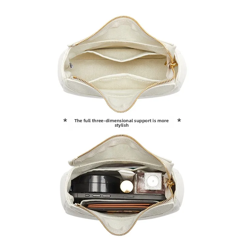 Woven bag organizer insert For women bag canvas material bag support storage inner modification bag accessories