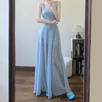 10 best sales długa niebieska sukienka - №9