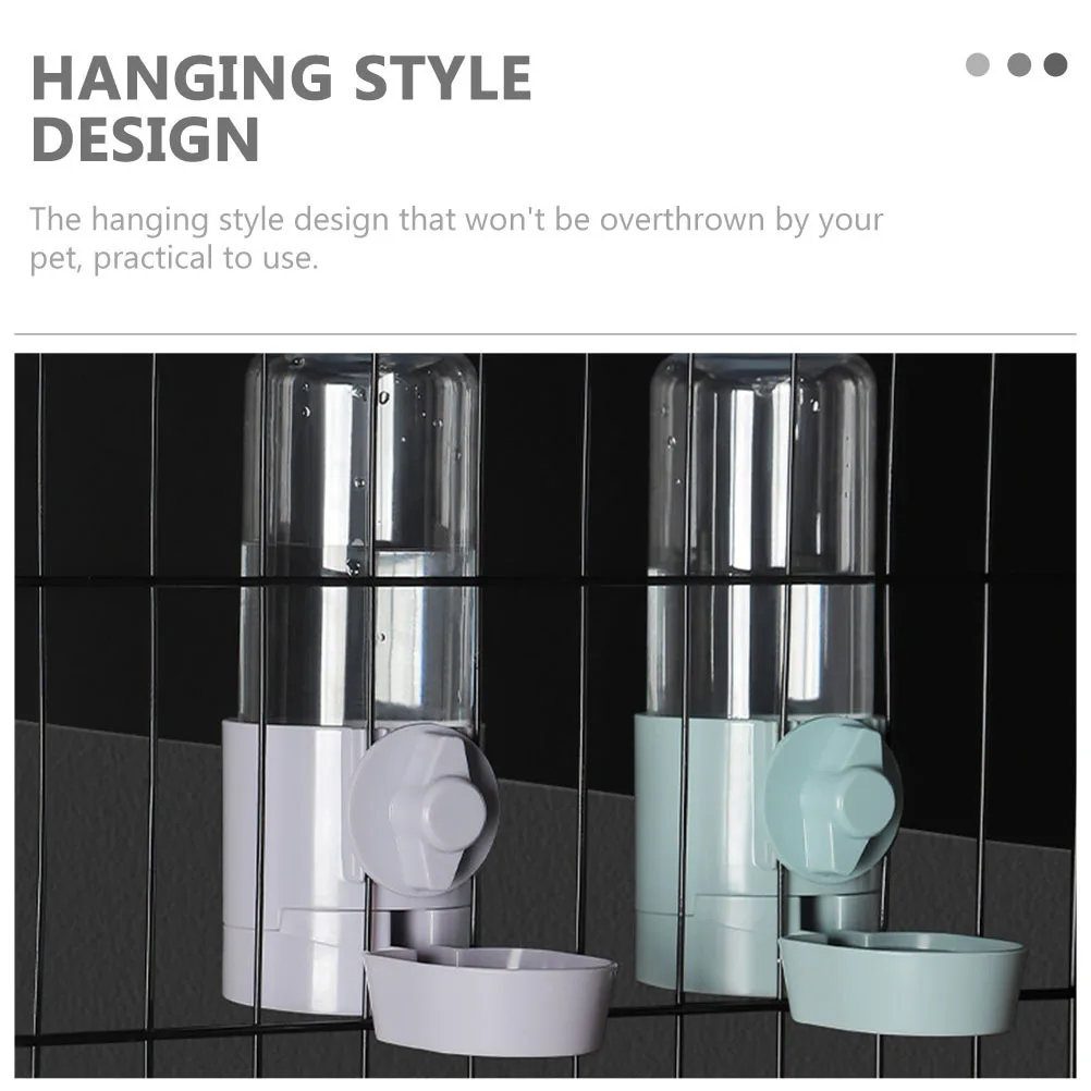 

Pet Waterer Hanging Design High Durability Large Capacity Suitable for Most Pets Cat Dog Rabbit Hamster Cage Feeding Tool