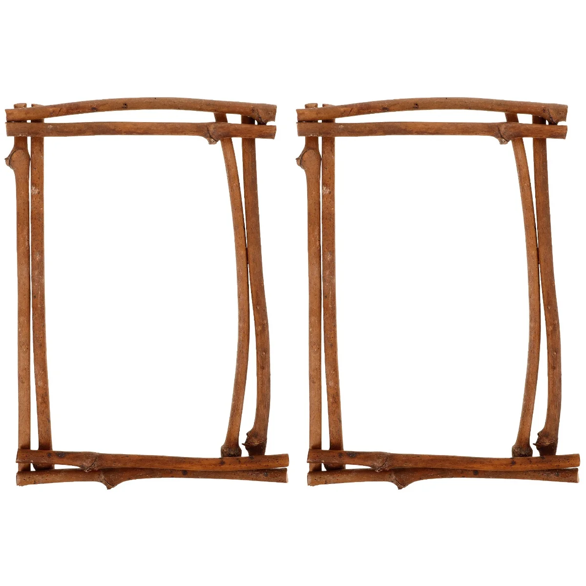 

2pcs 2 Pieces This Decoration Archway Beige Outdoor DIY Wreath Frame Decorations for Wedding Ceremony Background Stand