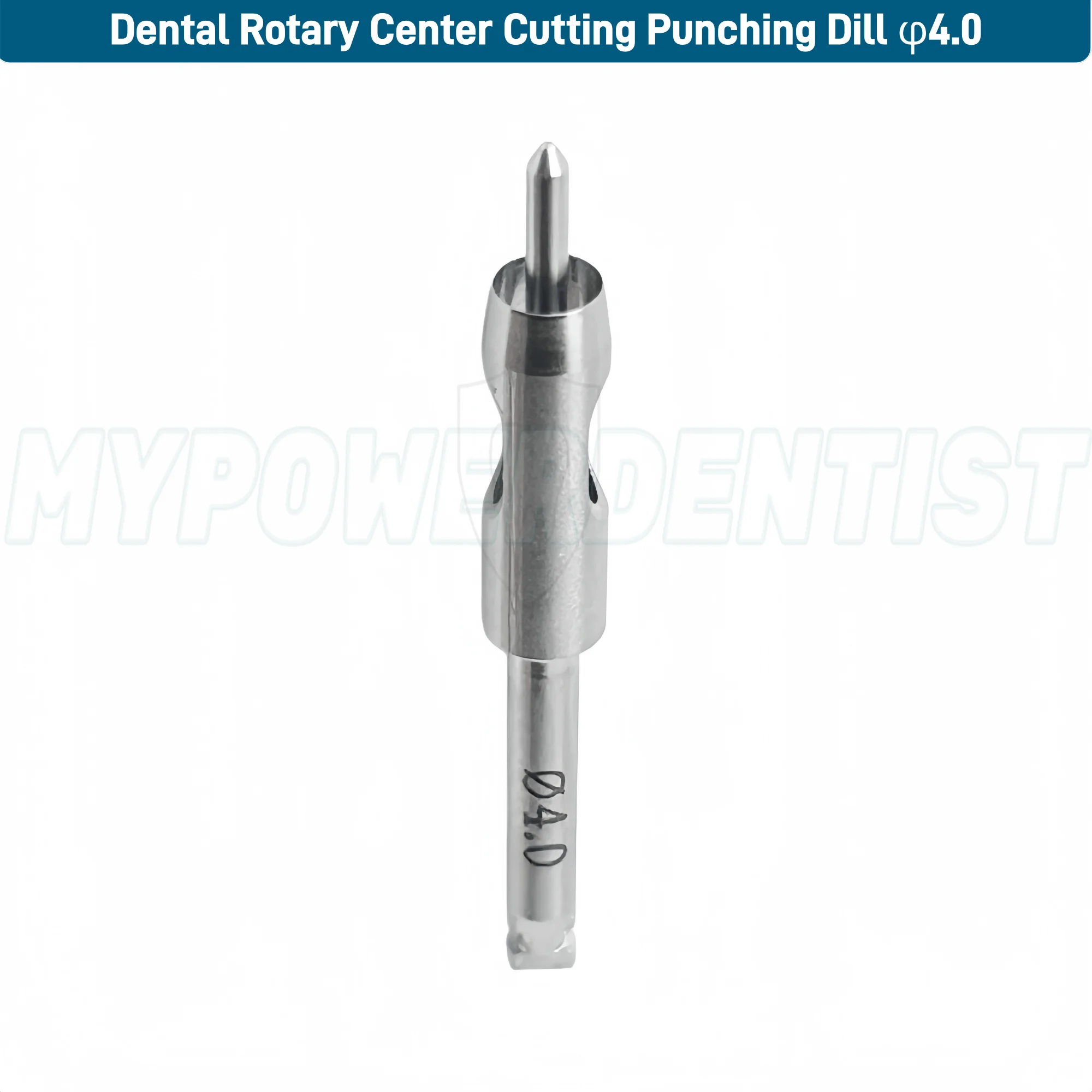 4.0 1Pcs Dental Punch Drill Implant Cutting Punching Dill Rotary Center Tissue Drill Dental Tool