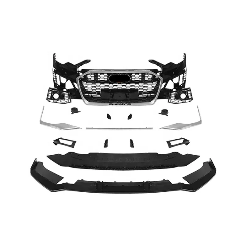 Hot Selling Items Injection PP Car Bumper Suitable for  A6L 2019-2021 Upgrade RS6 Style Front Bumper Grille