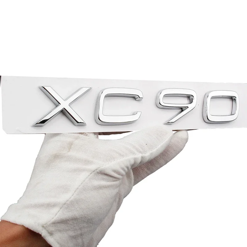 سيارة ABS الخلفي الجذع كروم رسائل كلمة شارة شعار شعار الشارات ملصق لفولفو XC40 XC60 XC90 XC30 XC50 XC70 XC80 اكسسوارات