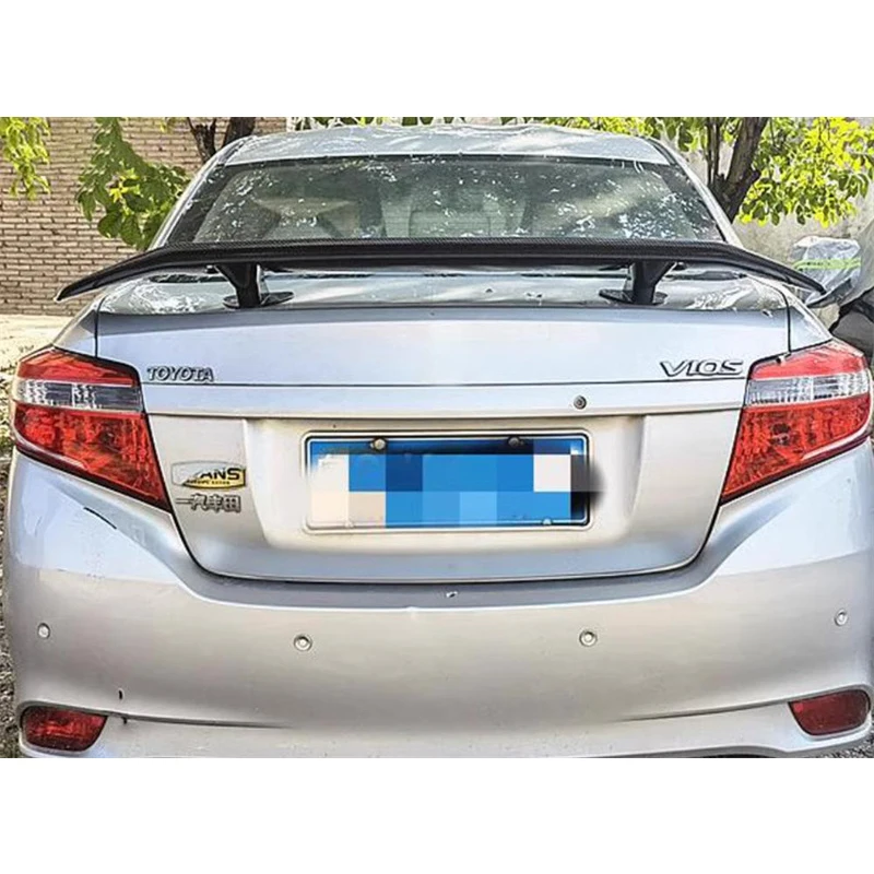 For Toyota Vios Sedan 2014-2022  GT Accessories Spoiler ABS Material Car Trunk Rear Lip Tail WING Body Kit