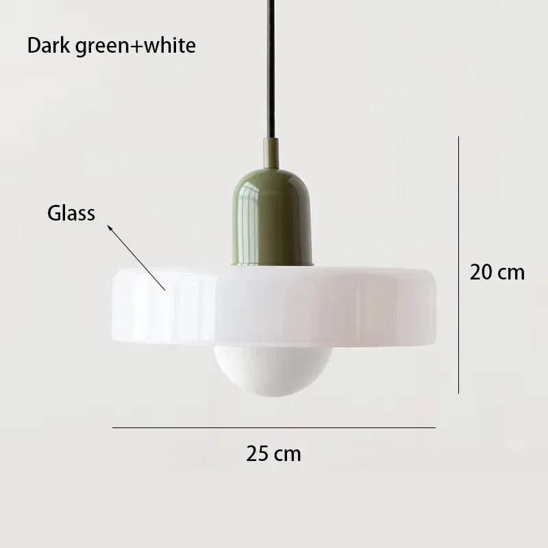 Nordic Retro Glazen Hanglampen Indoor E27 LED Kroonluchter Woonkamer Eetkamer Slaapkamer Keuken Decoratieve verlichting Armatuur