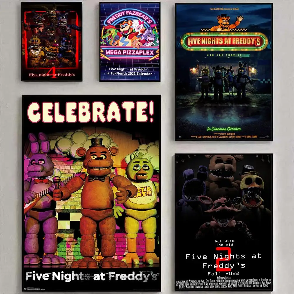Fnaf Five-nights-At-Freddys Game Poster Poster Waterproof HD Wall