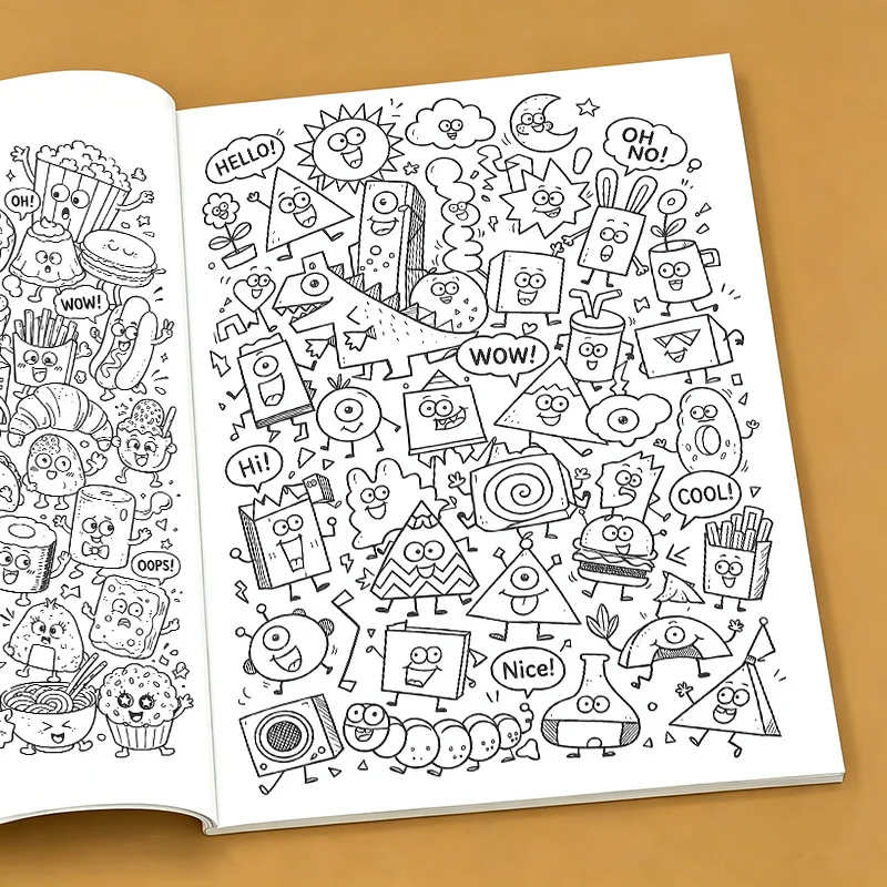 Doodle Line Coloring Book: Fun & Relaxing Patterns with 