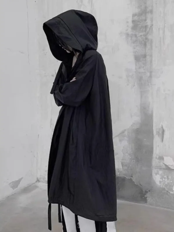 

plus Size 300 Pou Women's Long Sve Hooded Sun Protection irt Casual Outerwear Top Mid-Length Summer High-End Feeling