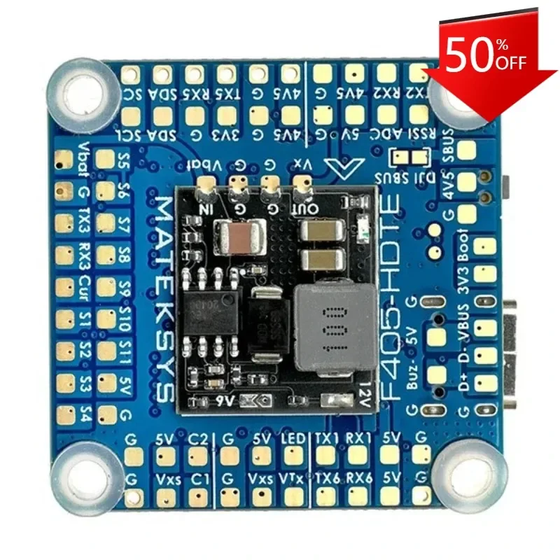 UniFly1pcs F405-HDTE F4 M32F405 Built-in Dual BEC OSD Blackbox 3~12S LiPo excellent
