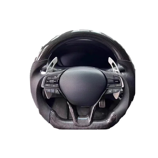 

Factory Custom Real Carbon Fiber Steering Wheel For Tenth generation Honda Accord Steering Wheel Custom Machining Upgrade