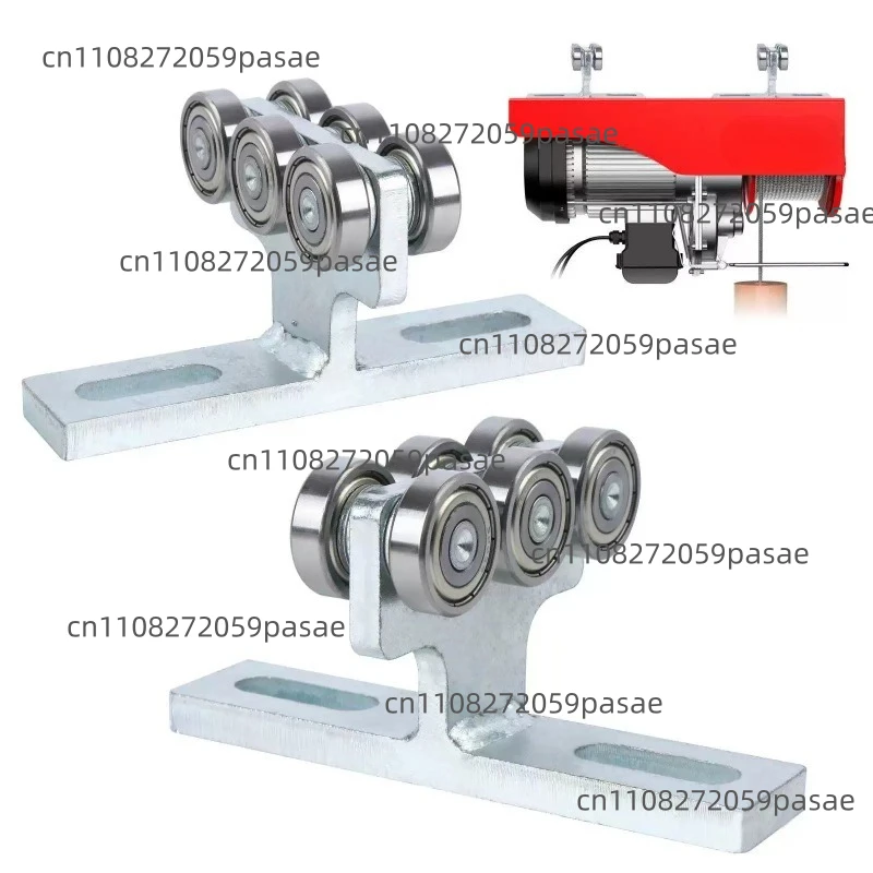 Load-bearing T-type Crane Push-pull Pulley Track Hardware T-type Pulley Assembly 6
