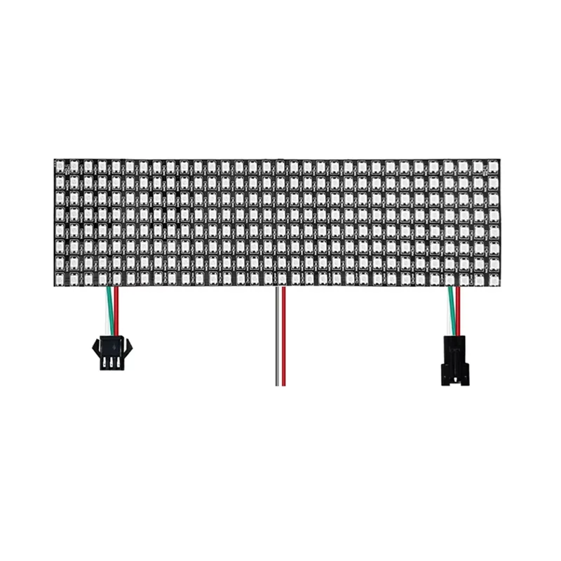 

AT21-WS2812B Programmable LED Panel RGB 8X32 Pixels Digital Flexible Dot Individually Addressable Display Screen