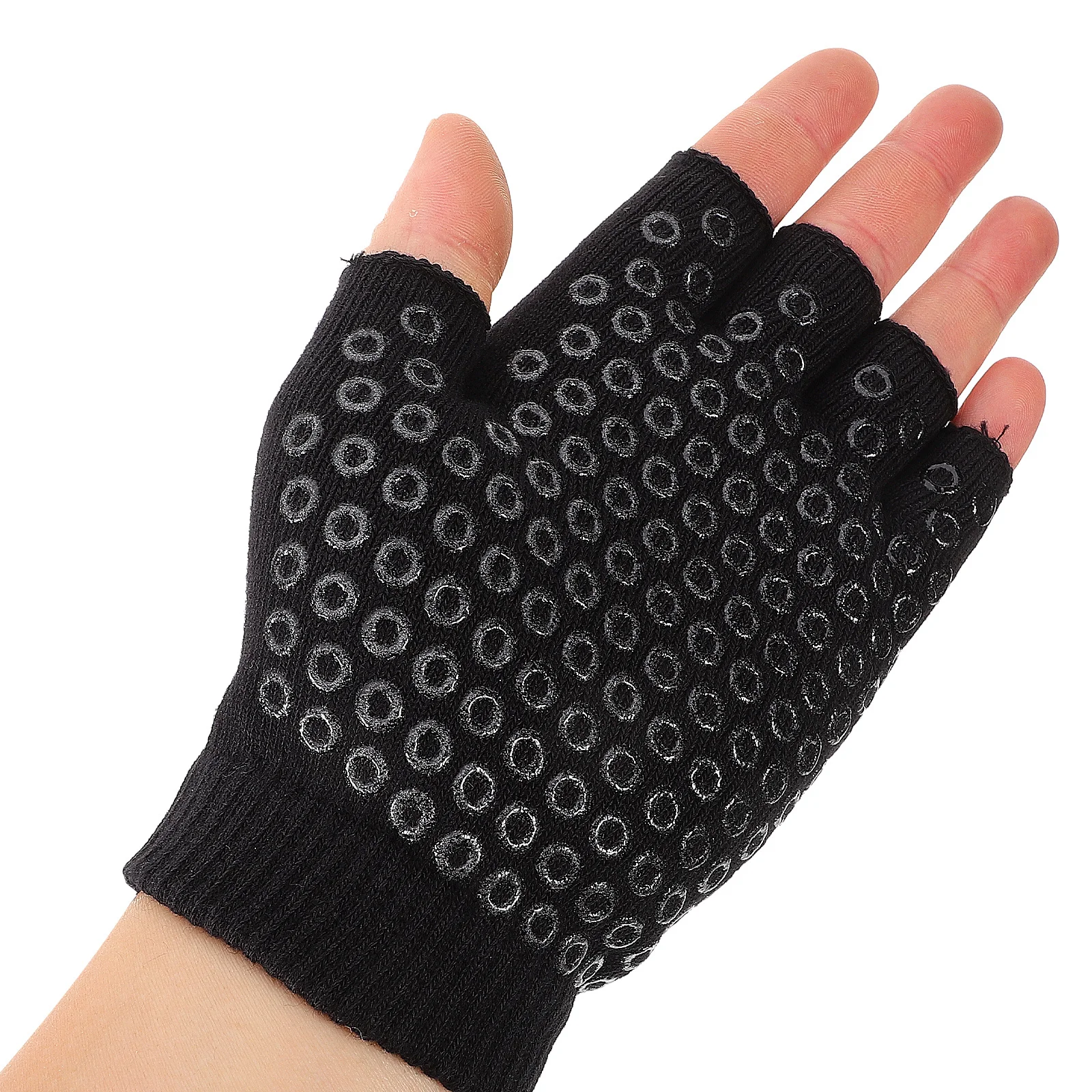 

1 Pair For Women Anti-Slip Fingerless Fitness Fingerless Gloves Workout Dancing Training Outdoor Sports Gloves