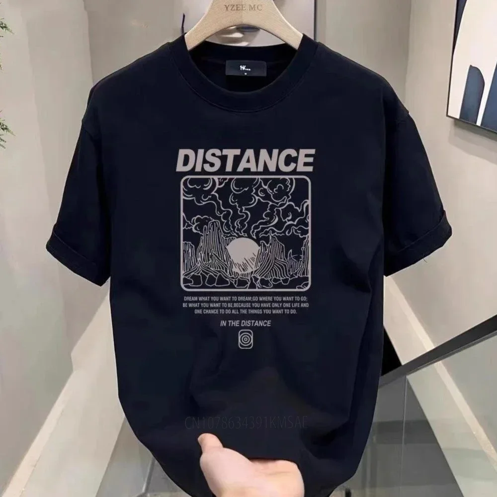 Hot Sale Luxury Brand Summer Handsome Men's Pure Cotton Round Neck Short Sleeve T-shirt for Men Short Sleeve Loose Tops image 3