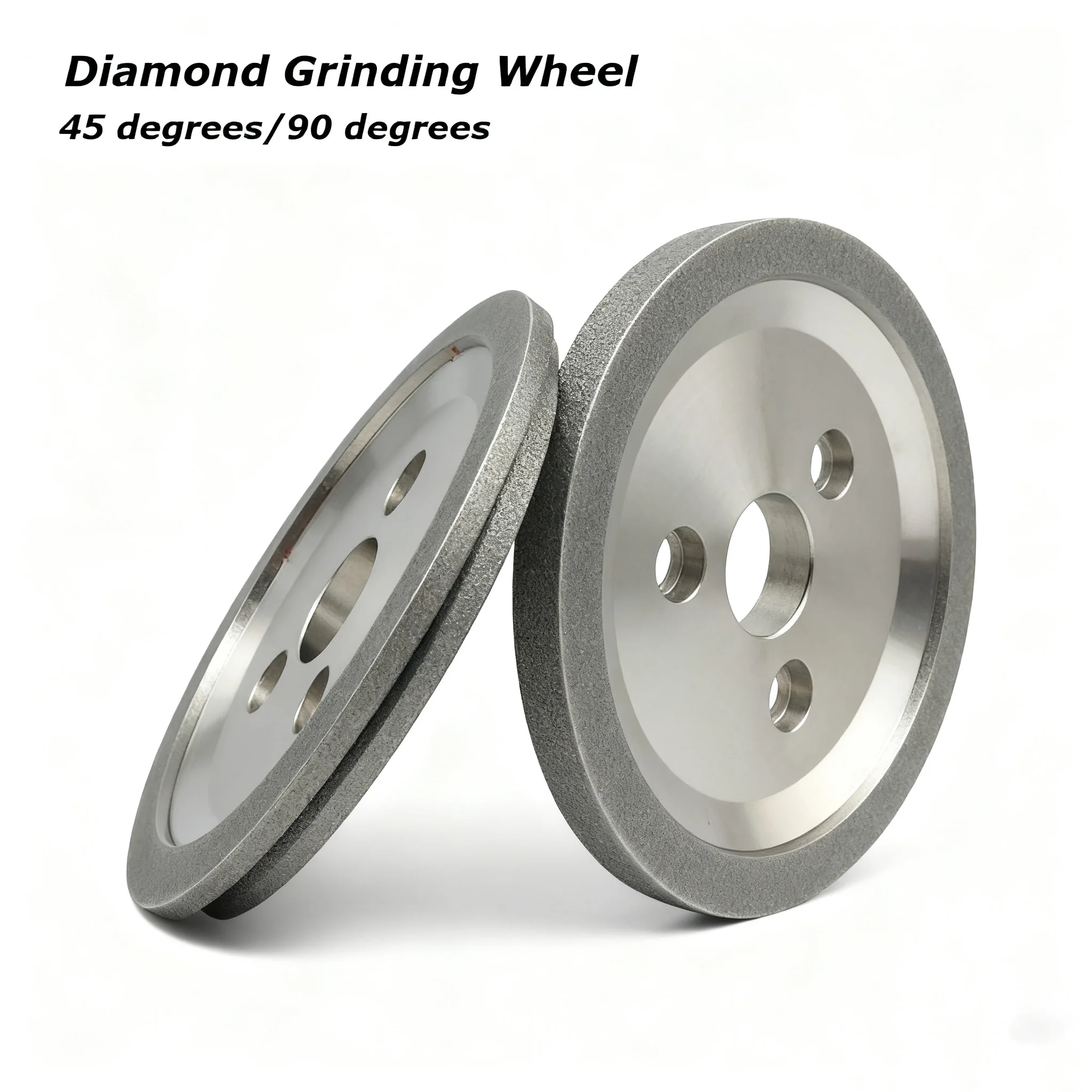 

125mm Grinding Wheel Sdc Abrasive Disc For Carbide Metal Angle Tool 3 Hole Shaped Wheel Grits100~600