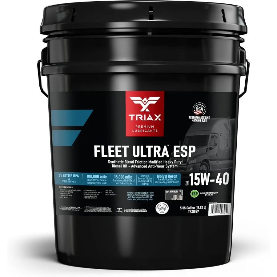 

Heavy Duty Diesel Engine Oil 15W-40 CK-4 Synthetic Blend with Moly and Boron Performance Boosted for Volvo Mack Cummins DD OEM