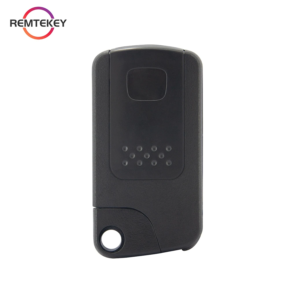 REMTEKEY-funda inteligente para llave de coche, mando a distancia de 2/3 botones sin cortar para Honda CRV Fit 2009 2010 2011