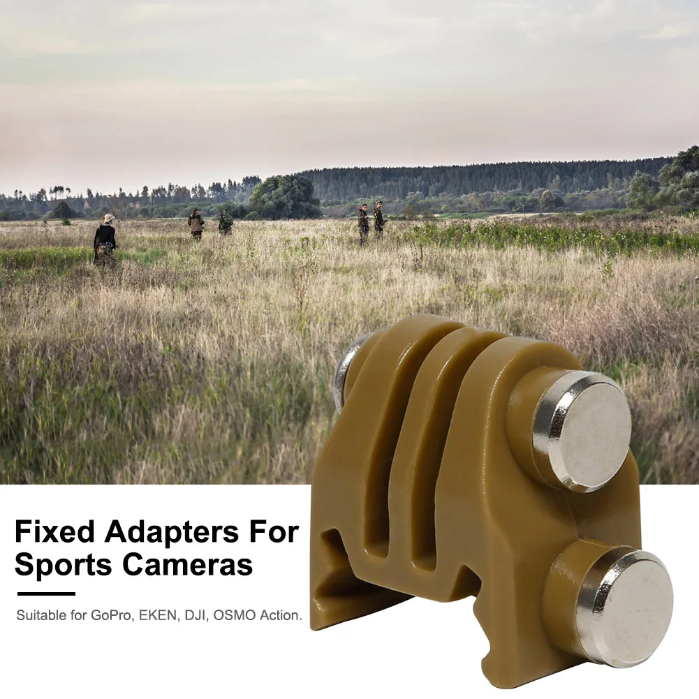 1/2pc Action Camera Nylon Rail Mount Fixed Adapter for Picatinny Airsoft Rifle Laser Mount Adapter for GoPro Tactical Accessorie