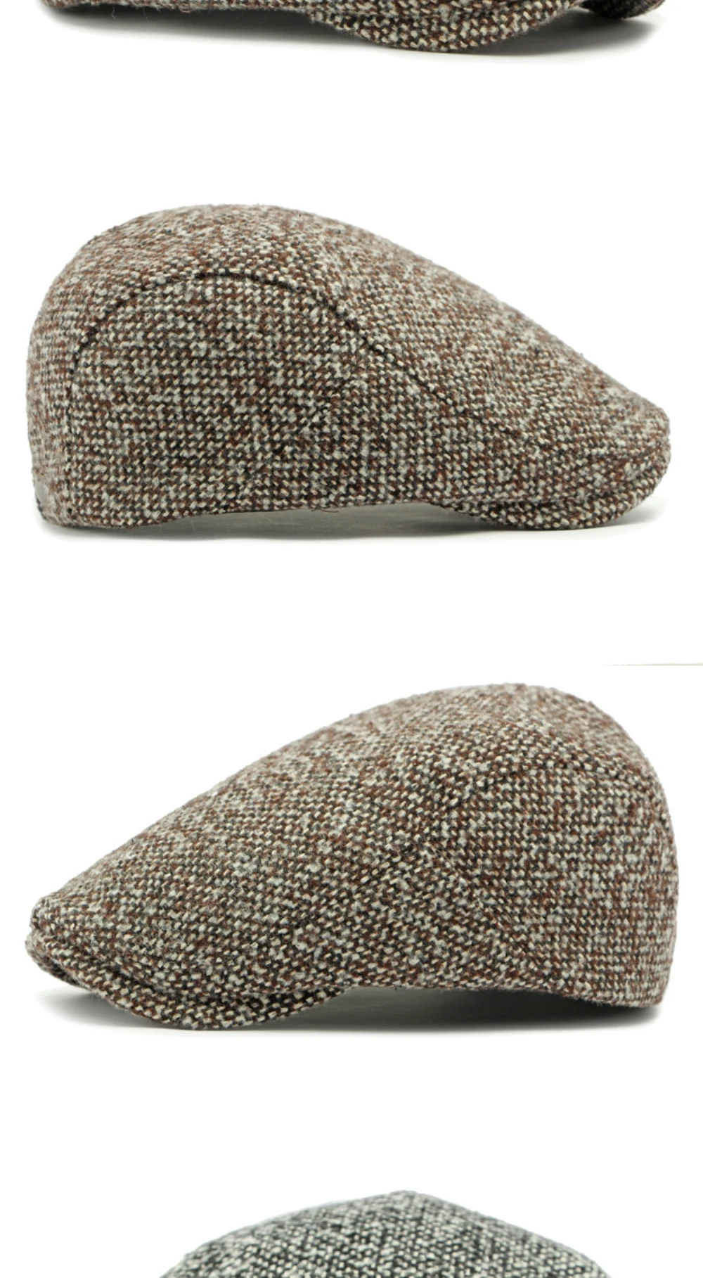 HT4571 Berets Frühling Herbst Winter Hut Kappe Männer Frauen Vintage Künstler Maler Baskenmütze Hut Gestrickte Ivy Flache Kappe Männlich Weiblich Baskenmütze Kappe – Detail 11