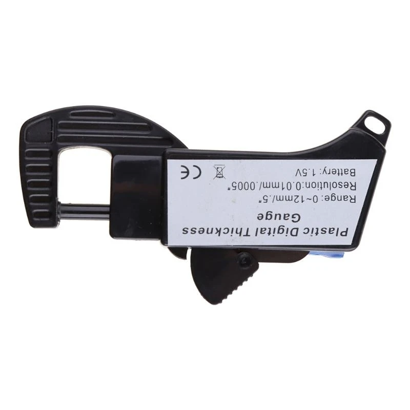 W3JE Electronic Digital LCD 0-12.7mm Thickness Caliper Carbon Fiber Micrometer Guage