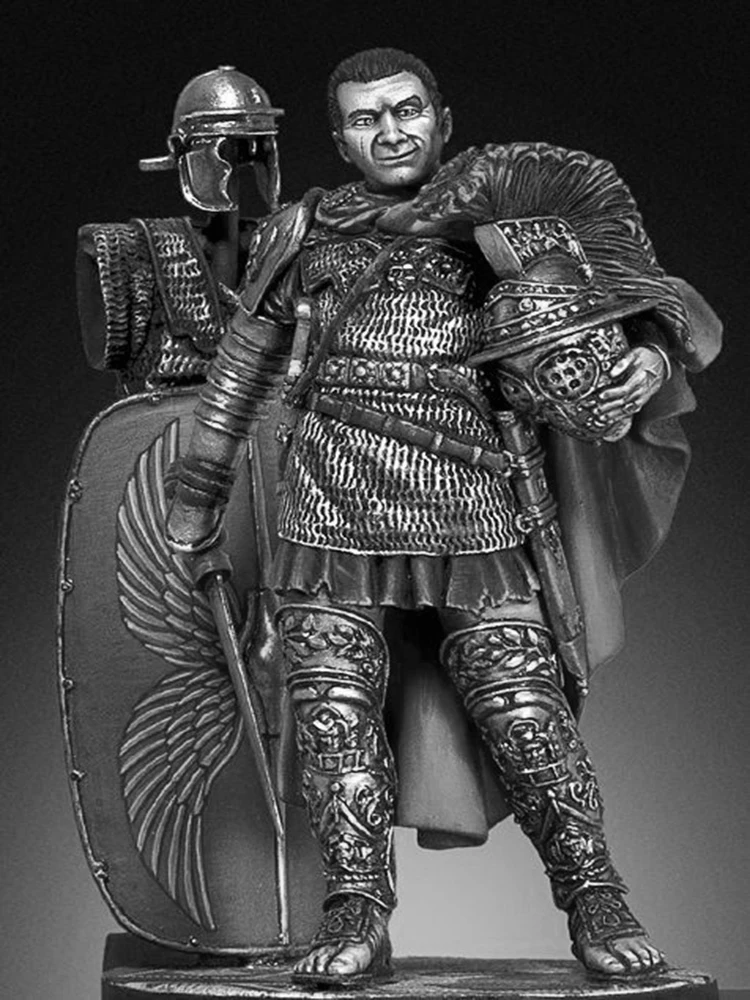 Unmontierter Länge 54 mm antiker Ritterständer (mit Sockel) Miniaturmodellbausätze aus Kunstharz, unbemalt