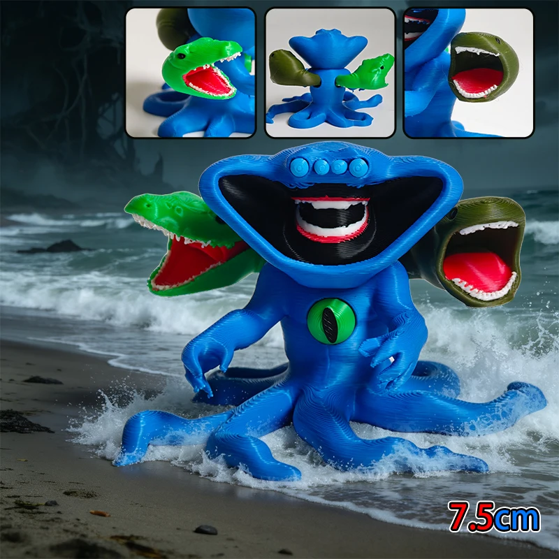 New 3D Printing Sea Eater Bloop Gran Maja Action Figure Model Toy Xmas Gift Joint-movable Deep Bloop Sea Monster Figurines view 3