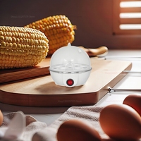Electric Eggs Cooker Rapid Mini Egg Boiling Machine for Poached Scrambled Omelets Auto Shut Off Kitchen Appliance