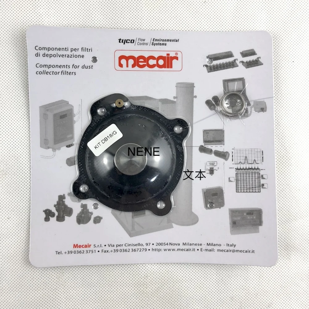 

Комплект для ремонта диафрагмы Mecair DB18 G1" для импульсных клапанов VNP208 VNP214