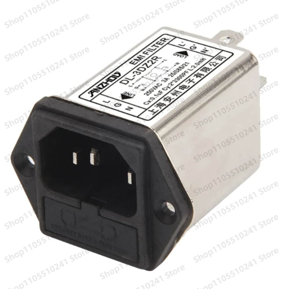 Filters DL-1DZ2R, DL-3DZ2R are suitable for EMI plug-in filters DL-6DZ2R, DL-10DZ2R