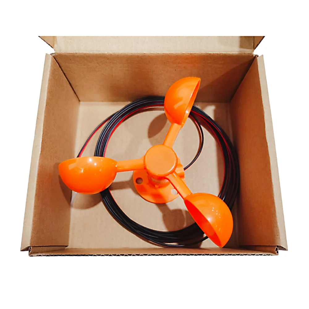 Imagem -06 - Vento Velocidade Sensor Anemômetro Faça Você Mesmo Três Cup tipo Medição de Velocidade do Vento 02v Tester Power Detector 100 Kmph F14cm