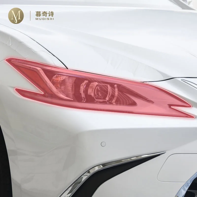 

pre cut car exterior headlight scratch resistant TPU protective film transparent/smoked For Lexus ES 300 350 2018-2024