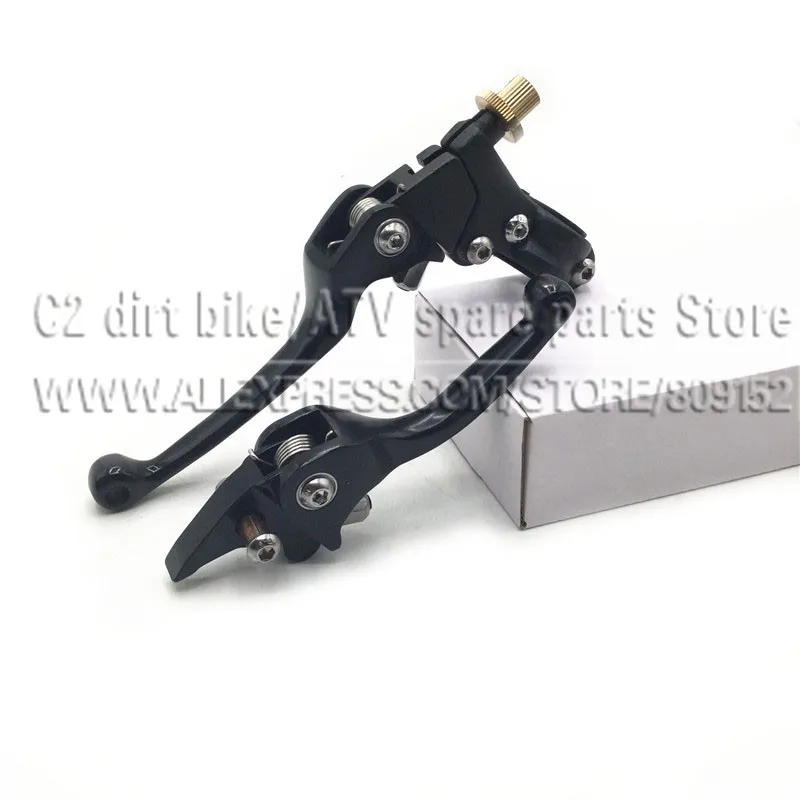 

Black Aluminum Alloy Universal Clutch Brake Folding Lever for Dirt Bike Pit Bike Motorcycle KXF CRF YFZ KLX