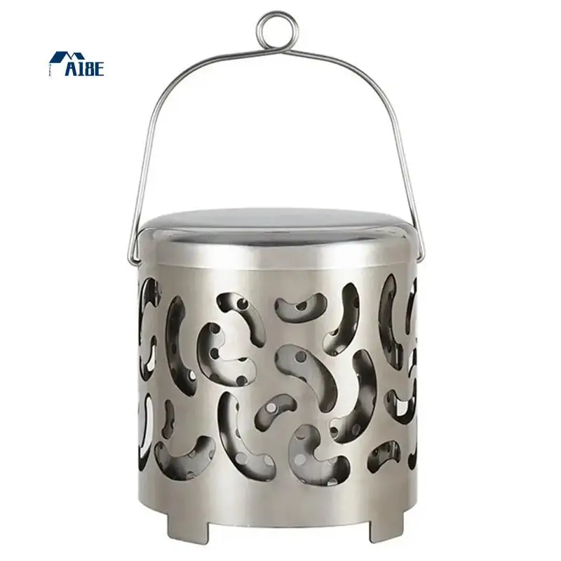 

A18E- Мини-обогреватель для кемпинга, портативная палатка из нержавеющей стали, нагревательная крышка с ручкой и сумкой для хранения для кемпинга