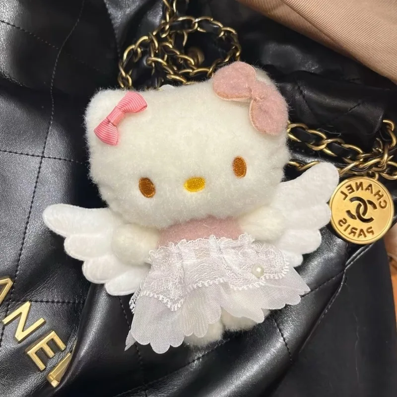 hello kitty cute sweater kt bag pendant bubble skirt plush toy pendant high-value doll keychain couple pendant