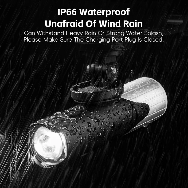 

Велосипедный фонарь WEST BIKING Type-C с зарядкой, передний фонарь для велосипеда, непромокаемый, 1200/1500 лм, фонарик, длительный срок службы батареи, ночная велосипедная лампа