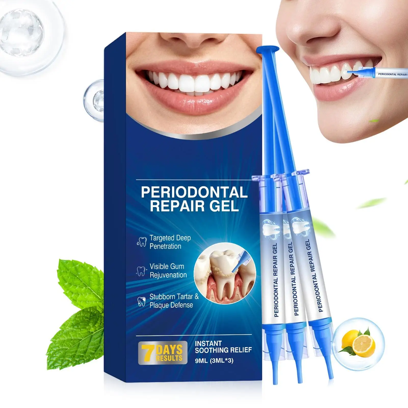 Gum & Enamel Care Gel, Refreshing O ral Care For Commuting Bathroom Post-Meal Overnight Shower Travel, Teeth Care Gel Daily