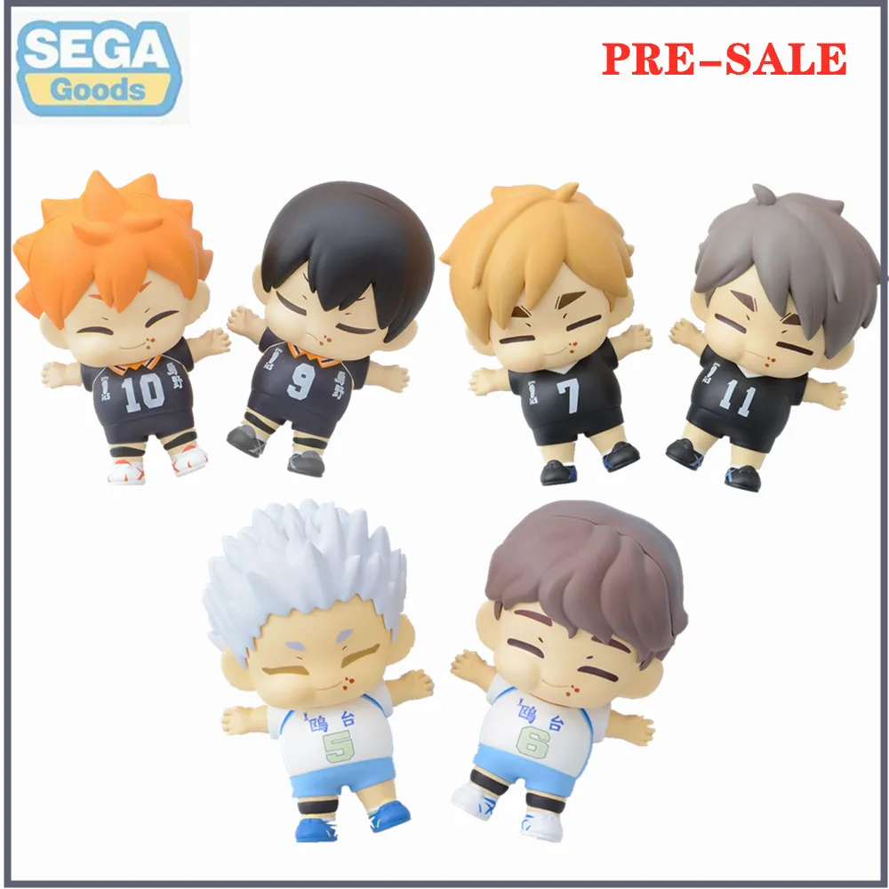 Original Anime Figure Sega Haikyuu Shoyo Hinata Tobio Kageyama MANPUKU MINIFIGURE PVC Action Figure Collector Toys Doll Model