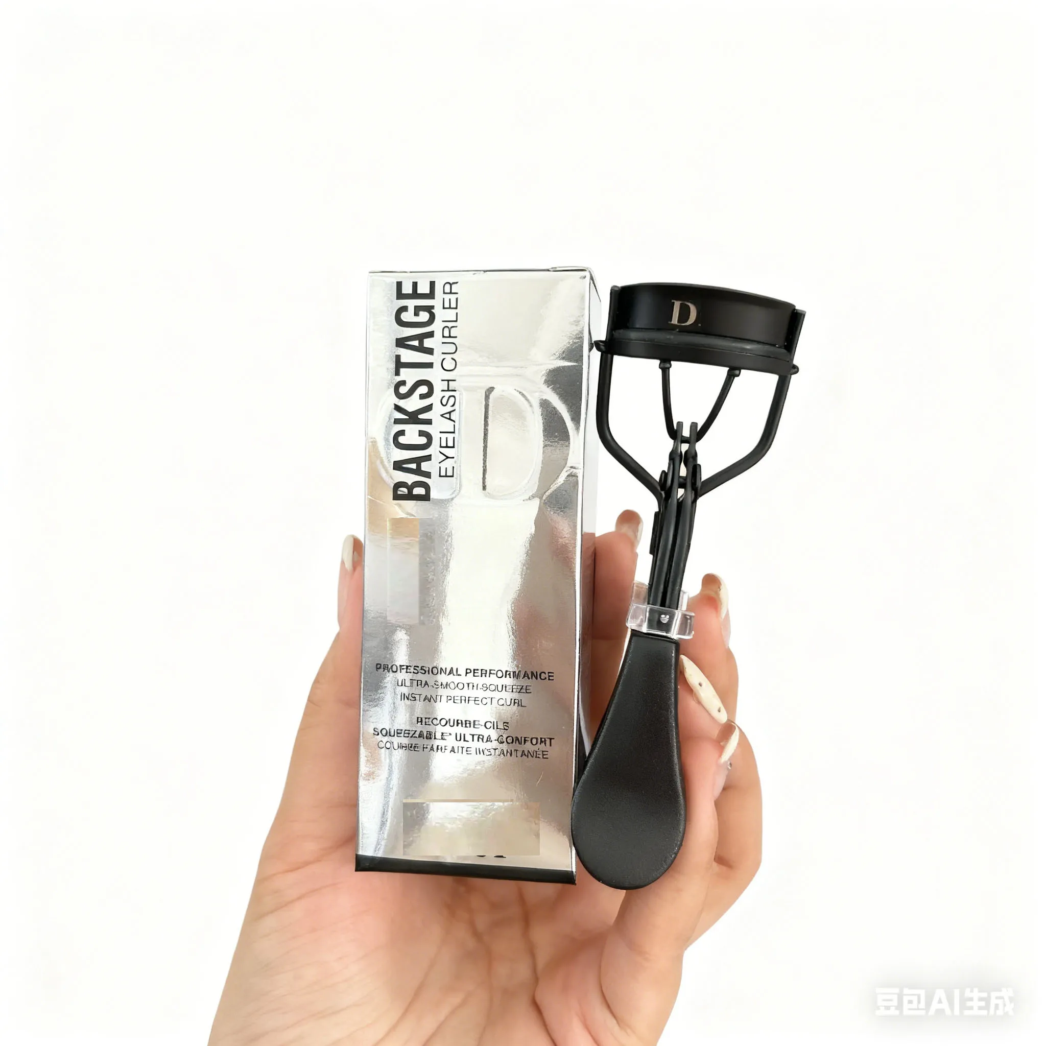 2 in 1 ハイライトブラッシュメイクアップ F4 ブラシとまつげカーラーセット アンビエントソフトグローブラッシュブラシ ソフトファイバーヘア ファッションフェイスブラシ