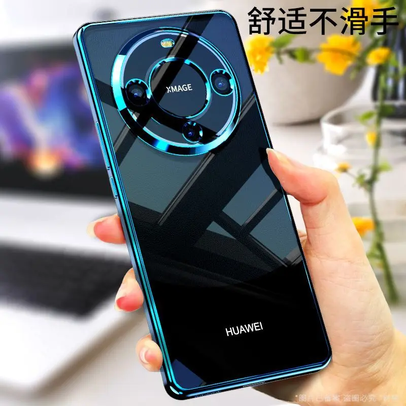 حافظة لهاتف Honor X9D/X70 حافظة عصرية مطلية بالكهرباء شفافة صديقة للبشرة غطاء من البولي يوريثان الحراري لهاتف Honor x7d ممتص للصدمات فودان