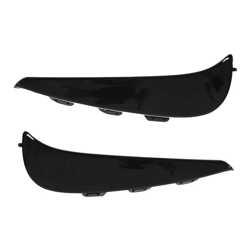 Bumper Air Deflector Front Bumper Trim For Daily Driving Protection Black Front Bumper Air Deflector Car Body Film