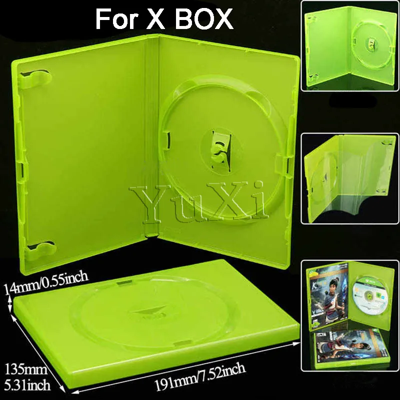 YuXi 1 قطعة استبدال الحال بالنسبة PS3 PS1 WII XBOX لعبة القرص الغيار صندوق CD متعدد الوظائف كرتون الألعاب صندوق تخزين قوس