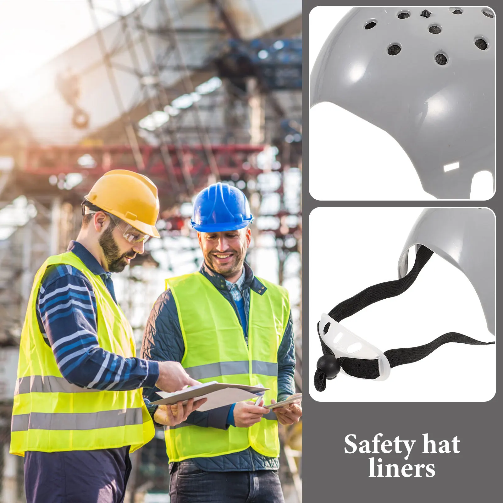 

Safety Cap Liner Lightweight Breathable Insert For Hard Hat Bump Cap Anti-Collision Protection Universal Fit Sports