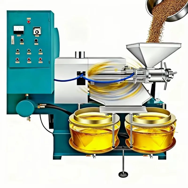 Press Oil Machine Automatic Screw Press Oil Making Machine for Peanut Sunflower Flaxseed Palm Coconut Soybean Oils