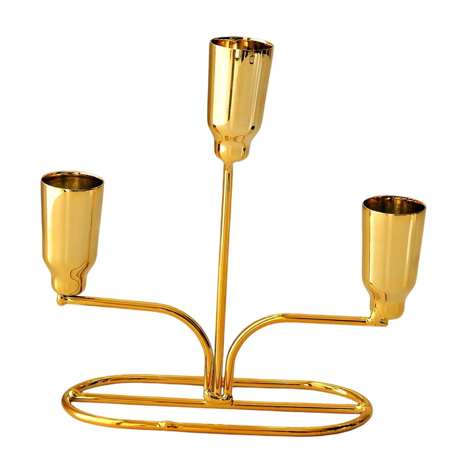 Metal Candle Holder Candelabra Nordic Ornament Candle Holder for Banquet Wedding Tabletop Home Decor Housewarming Gift