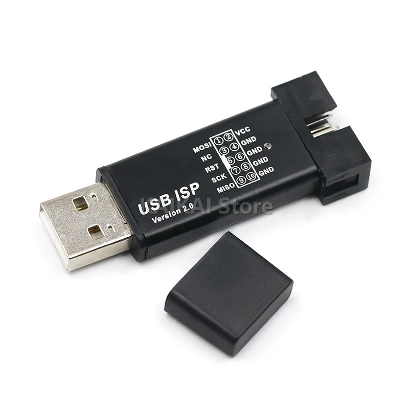 Powłoka aluminiowa USB ISP USBISP USBASP ASP programator dla 51 ATMEL AVR WIN7 64 (losowy kolor)