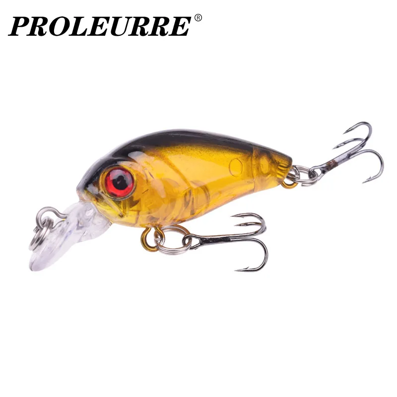 

Proleurre Crank Wobblers Fishing Lures 45mm 3.5g Plastic Artificial Hard Bait for Trout Bass Carp Swimbaits Crankbaits Tackle