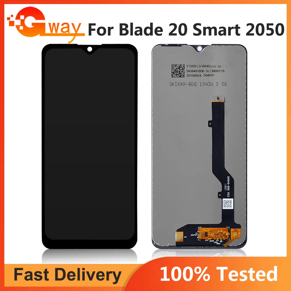 

Tested 6.49 inch LCD Sensor For ZTE Blade 20 Smart V2050 Display Screen Touch Digitizer Assembly ZTE Blade20 Smart 2050RU LCD