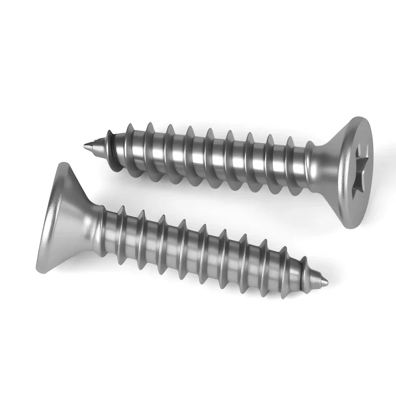

M1 M1.2 M1.4 M1.7 M2 M2.2 M2.3 M2.6 M4 M4.2 M5 M5.5 M6 304 Stainless Steel Phillips Recessed Countersunk Head Self Tapping Screw